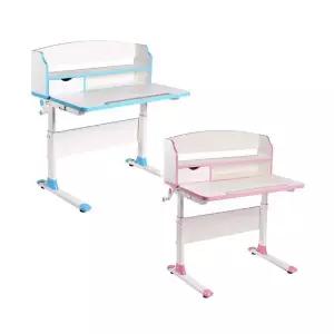 어린이 초등학생책상 선반 달린 책상 높이조절 각도조절 가능 1000mm 분홍색 파란색 선택 FA-3