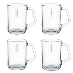 내열강화 유리 글라스락 이지그립 머그컵 쥬스컵 커피컵 음료컵 다용도 잔 350mlx4P