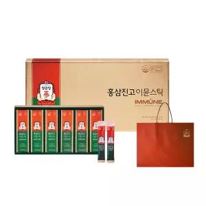정관장 홍삼진고 이뮨스틱 10g x 30포 x 2세트 총 60포 홍삼 농축액 선물세트 (쇼핑백 포함)