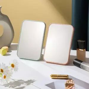 심플 미니 탁상용 파스텔 거울 책상용거울 (WFFQ0XX)