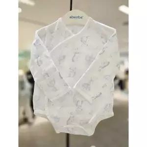 [압소바](본점)[압소바 25년 뱀띠임신출산선물] 나로 뱀부 배냇슈트(A2A10112)백IVORY