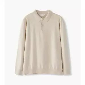 [하프클럽/에스티코]소프트터치_카라니트 (클래식핏) (아이보리) DKTVA11CSI