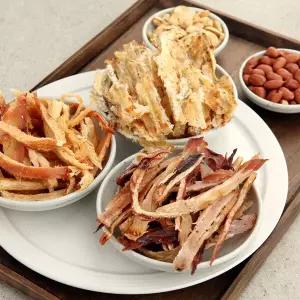 [오초록] 속초바다 오가어포 3종 세트(아귀구이채+맥반석오징어+바베큐오징어)