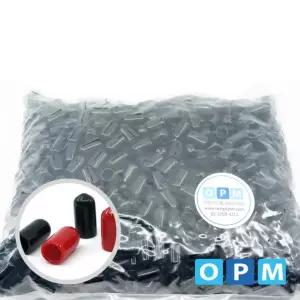 OPM 연질 고무캡 앤드캡 13mm-(1000개/1봉) 검정