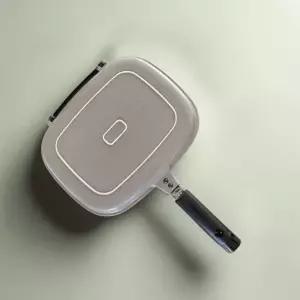 해피콜 양면팬 해피콜생선팬 임팩트 그래핀 양면팬 스탠다드 43cm 연기안나는 압력팬 불판