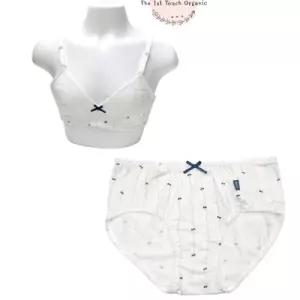 [롯데백화점]더퍼스트터치오가닉 TFTO 주니어 리본줄부직포브라/팬티세트(TDZBFB01-SET)