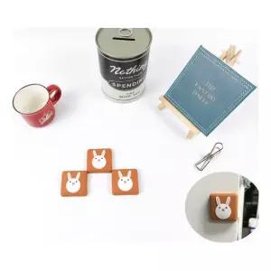 고품질 벽 보호대 토끼 문 도어 모양 문보호대 손잡이 1P 도어패드 (WFGT9NE)