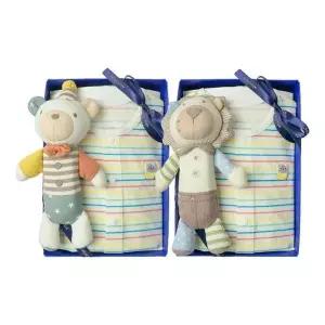 [NS홈쇼핑](압소바유아내의선물세트)톨티7부내의+사자,곰돌딸랑이세트(A2A-10384SET)..[34966240]