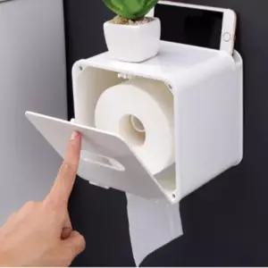 방수 화장실 휴지 걸이 지걸이 원터치 거치 선반형 (WFGUI73)