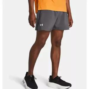 [언더아머](의정부점)1382617 - 025 그레이 남성 UA 론치 5인치 쇼츠 기능성 우븐 반바지 (속바지O)