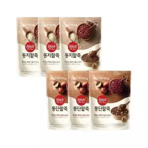 햇반죽 통단팥죽 420g x3개+동지팥죽 420g x3개