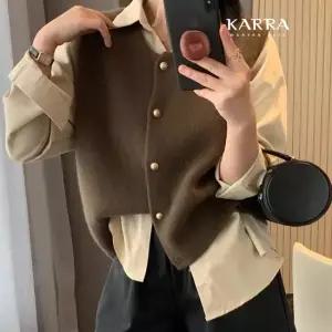 KARRA 컨벡스골드버튼베스트_A4S0024