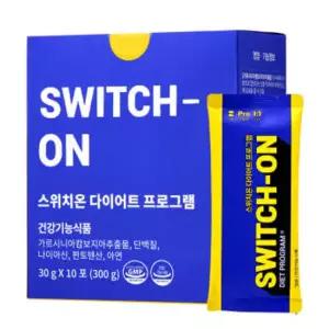 스위치온 다이어트 프로그램 30gx10포 프로틴 분리유청단백질 분말 파우더