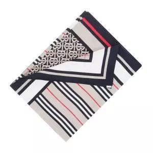 [버버리]몽타주 프린트 실크 스카프 아카이브 베이지 78988999