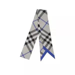[버버리]스키니 체크 실크 스카프 125661700