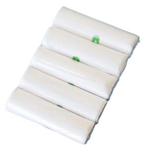 생분해 비닐 봉투 썩는 쓰레기 봉지 100매 (20매 5롤) 45x50cm 화이트 블랙 자연분해 옥수수전분