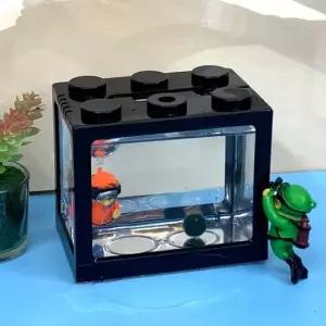 블럭 블랙 마리모 마리모키우기 미니어항 키우기 마리모키우기 마리모어항 구피어항