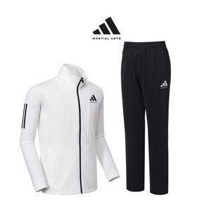 아디다스 컴뱃스포츠 마샬아츠 니트 트레이닝 세트 TR140II JS WH(화이트) 남녀 슬림핏