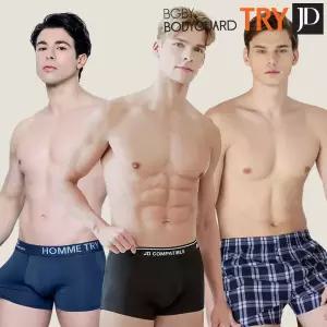 TRY BYC 남자 팬티 5종 세트 남성 트렁크 드로즈 편한 홈웨어 여름 사각 속옷