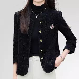 [퀸이즈][퀸이즈] [77까지]차치 마크 포인트 트위드자켓