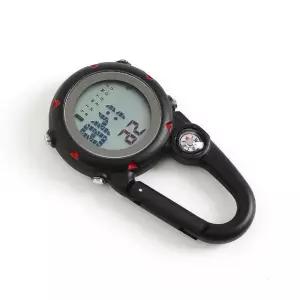 미니 카라비너 시계 블랙레드 백라이트 LCD 카라비나 (WFHS1XK)