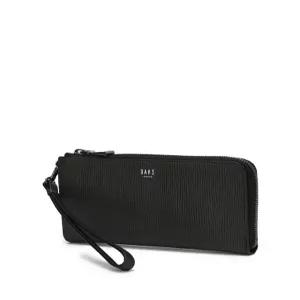 닥스 액세서리 블랙 패턴 소가죽 지퍼장지갑 DBWA5F161BK