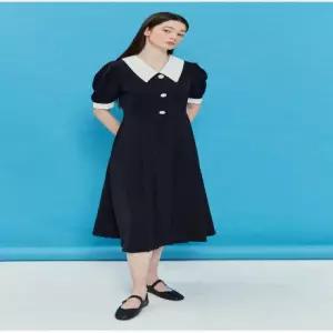 [더아이잗]더아이잗 칼라 배색  포인트 원피스_K IN4P0OP58