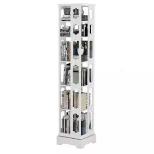 폭39cm 책장 화이트 원목 360도 회전 6단 (WFHJKOV)