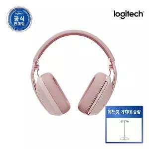 로지텍코리아 ZONE VIBE 100 존바이브 100 오버이어 블루투스 무선 헤드셋/노이즈캔슬링 마이크 로즈