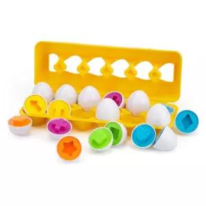 N만1세 인지력 관찰력발달 짝맞추기 도형 달걀판 놀잇감 3세 촬영용 집중력