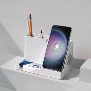 알리오 ALIO 고속 거치 무선 충전 펜꽂이 바운스멀티Qi 블루투스 스피커 거치대