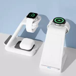 알리오 ALIO 2세대 거치형 멀티블2 3in1 고속무선충전기 워치 공용 충전