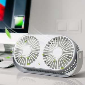 탁상용 듀얼선풍기 usb 미니 선풍기 무소음 kc인증