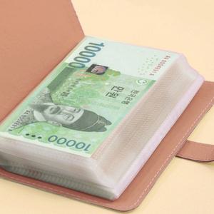 현금수납 다이어리 지폐수납 여행 지갑 절약 기록용 투명 50장 속지지갑 지갑
