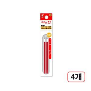 지워지는프릭션볼펜리필 0.38mm 3개입 적색  4개