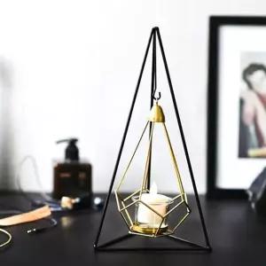 피라미드 촛대 촛불스탠드 티라이트 향초 장식용 (WFGTAKX)