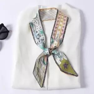 프린 양면 쁘띠 스카프 미니스카프 실크스카프 봄스카프 여름스카프 타이스카프 끈스카프