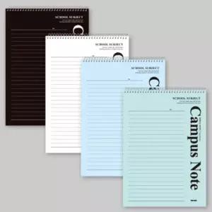 [아트박스]/문구앤토이스 A5 원링 상철노트 캠퍼스 색상랜덤 (5개 1세트)