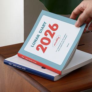 인디고 2026 루나 음력 위클리 다이어리 (날짜형 절기 주간) 레트로 24절기 데일리 기록