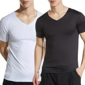 고품질 남성 아이스 쿨 브이넥 기능성 반팔티 냉감 쿨링 티셔츠 (WFJ7BO2)