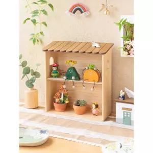 집모양장식장 빈티지 선반 진열대 처마 벽걸이 소품 장식품