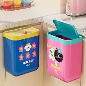 리치힐 냄새차단 걸이형쓰레기통 주방 2WAY 싱크대 씽크대 휴지통 걸이 무타공 미니