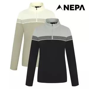 [정가 129,000원] 네파 여성 마운틴 코트나 스트라이프 집업티셔츠 7I65404