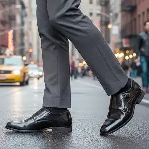 [한정판매] MD-S10 몽크 소가죽 남성구두 정장화 로퍼 키높이 면접 예식구두