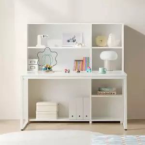 [필웰]E0자재 HM2041 스퀘어 책장 책상세트 1400 DVX