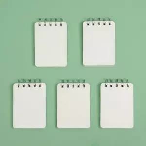 한손에 스프링 미니수첩 5p세트 무지 포켓수첩 핸디수첩 포켓수첩 스프링수첩 휴대용수첩