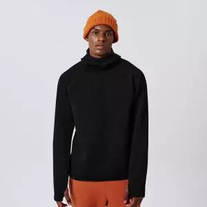 [롯데백화점]스파이더 남성 퍼포먼스 와플 후드 티셔츠 SPJWCNHD201MBLK