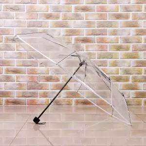 3단 투명 우산 접이식 단체 답례품 판촉물 비닐 편의점 일회용 가벼운 튼튼한 짧은 단체