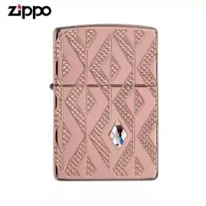 ZIPPO 라이터 아머 49702 Armor Geometric Diamond Pattern Design 지포라이터 오일+심지+부싯돌 3종세트 포함