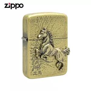 ZIPPO 라이터 엠블렘 1941 주마 BA 오일+심지+부싯돌 3종세트 포함